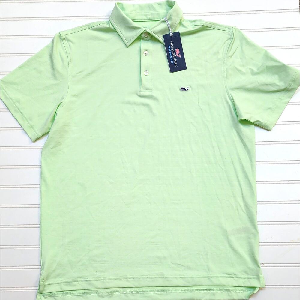 NWT Vineyard Vines Men's Performance ST. Jean Stripe Sankaty Polo Shirt Size M